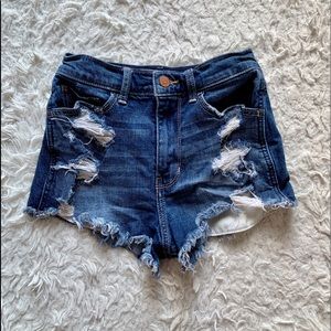 High waisted shorts- size 0
